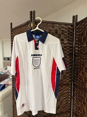 Umbro England Retro Soccer Jersey